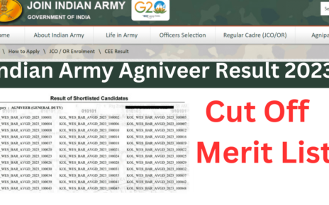 Indian Army Agniveer Result 2023