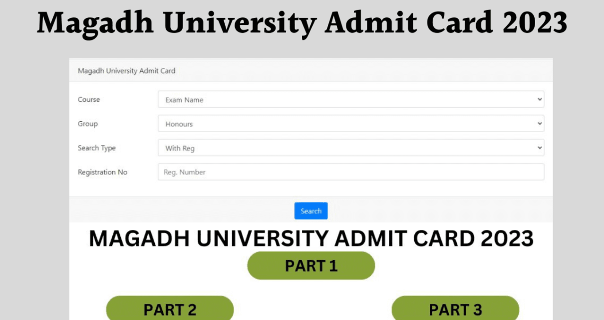 Magadh University Admit Card 2023